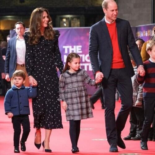 Kate Middleton Plus Size High Quality New Fashion Elegant Office Lady Workplace Long Sleeve Black Printing Chiffon Dress