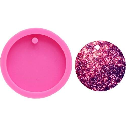 Round Silicone Mold Necklace Pendant Resin Jewelry Making Moud DIY Hand Craft Resin Mold for Pendant Handmade Craft Supplies