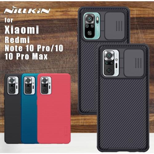 Nillkin Camera Protection For Xiaomi Redmi Note 10 5G 4G case Back Cover Lens Protective case for Redmi Note 10 Pro / 10 Pro Max