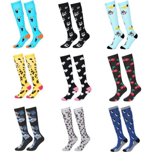 Drop Shopping New Compression Socks Men Women Anti Fatigue Varicose Veins Edema Knee High 20-30 MmHg Sports Compression Stocking