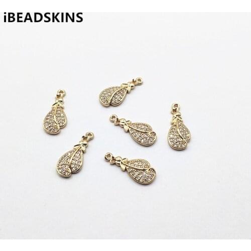 New arrival! 20x9mm 50pcs Cubic Zirconia Leaves shape Charm for Earrings parts,hand Made Earrings Findings Jewelry DIY