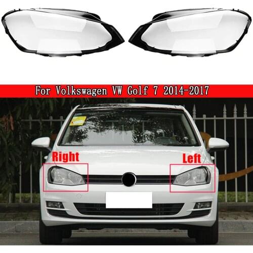 Car Headlight Cover Lens Glass Shell Front Headlamp Transparent Lampshade Auto Light For Volkswagen VW Golf 7 MK7 GTI 2014-2017