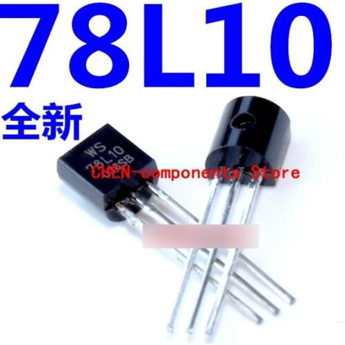 50pcs straight Insert Triode 78L10 TO-92 Original