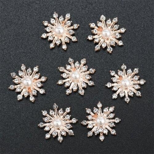 10Pcs Star Rhinestone Buttons For Girl Hair Accessories Dress Crafts Jewelry Accessories Scrapbooking Decorative Buttons 16mm