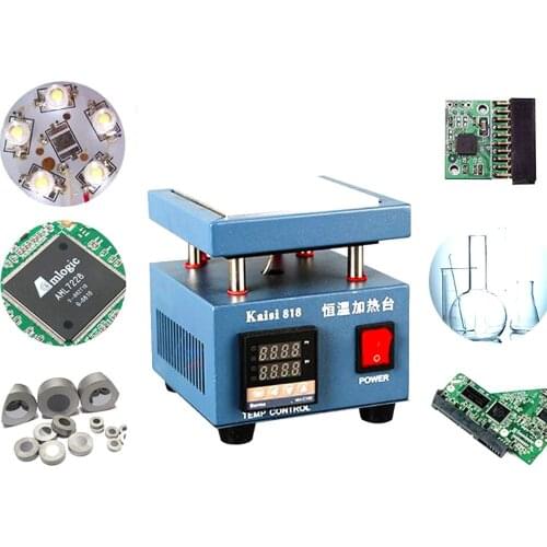 KS-818 Digital Adjustable Constant Temperature Heating Platform Preheater LED Lamp Unsolder Aluminum Plate BGA Rework Station