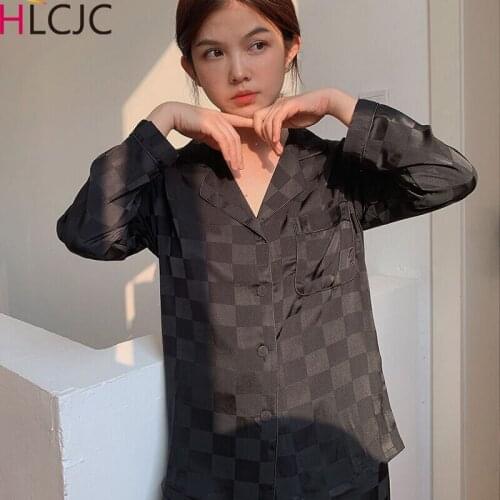 Luxury Pajama Suit Satin Silk Pajamas Sets Couple Sleepwear Family Pijama Lover Night Suit Men & Women Casual Home Clothing 2021