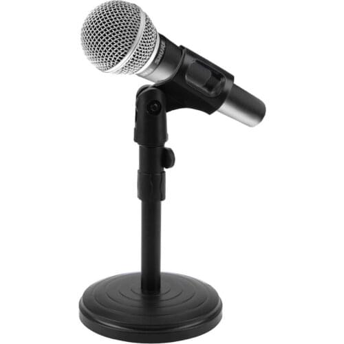 Foldable Desk Table Microphone Clip Stand Table Mic Tripod Adjustable Holder Strong Stable Microphone Trepied Holders with Clips