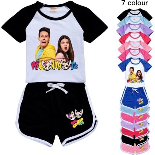 Baby Boy Clothes Set Me Contro Te Polyester Girls Tracksuit Teenage Girls Clothing Sports Two Piece Set Summer Birthday Outfit