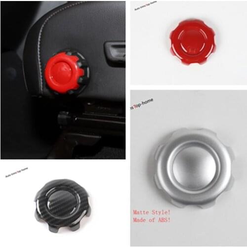 Yimaautotrims Seat Adjustment Knob Button Switch Frame Cover Trim Fit For Jeep Wrangler JL 2018 2019 2020 Interior Mouldings