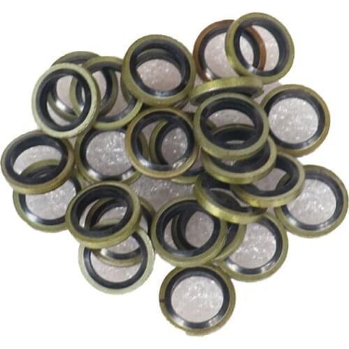 20 pcs M8 M10 Banjo Bolt Oil Drain Screw Sealing Washer gaskets for Motorcycle Hydraulic clutch Brake Pump Brake Hose Caliper