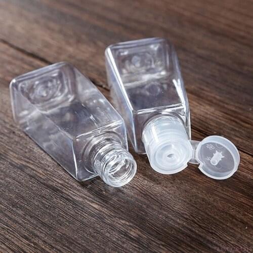 5pcs/lot 30ml Plastic Silicone Bottle Sterilizing Liquid Gel Antibacterial Quick Drying Liquid Hand Held Bottle
