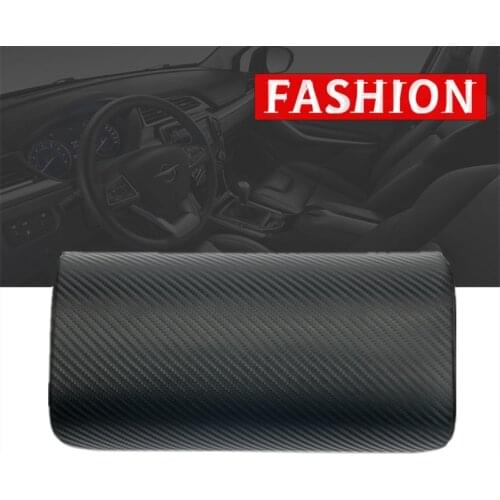 Car neck pillows both side pu leather single headrest fit for most cars filled fiber universal car pillow