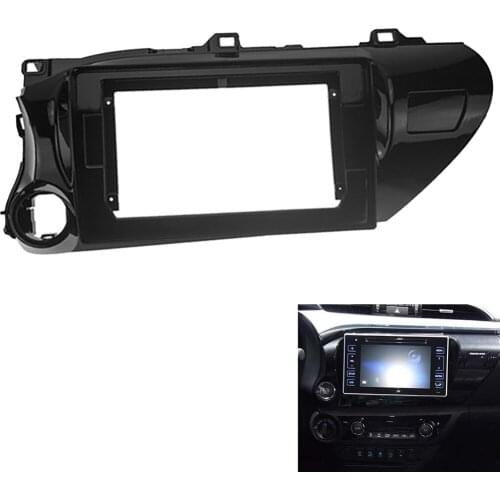 10.1 Inch Car Radio DVD Fascia Panel Dash Facia Frame Dashboard KIT for TOYOTA HILUX LHD 2014-2019