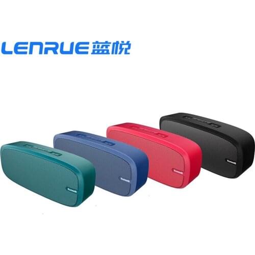 LENRUE Hifi Wireless TF Double Bluetooth Speaker Column Stereo Sound Mini Portable Outdoor Pocket Bass Audio Handsfree 1500 mAh