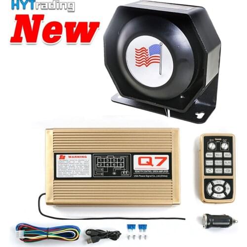 Wireless Police Siren Horn for Car Can Adjust Volume Alarm Speaker Megaphone Fire Control Ambulance Warning Sound PA System 12V