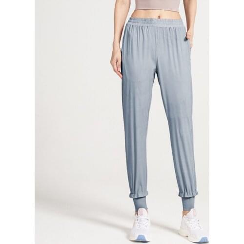 Loose Breathable Pink Green Blue Gray Black Running Pants for Women Fashion Fitness Jogging Casual Sports Trousers Summer Pant