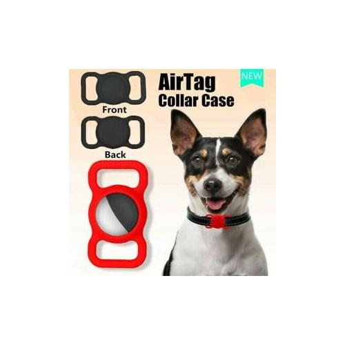 Dog Collar Case For Apple Airtag Tracking Silicone Cover Soft Anti-loss Apple Air Tags Silicone Case For Hangable Cover