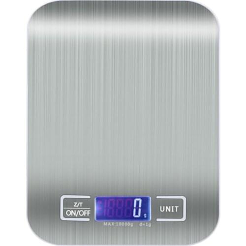 Digital Food Scale Stainless Steel Digital Kitchen Scale 10kg/5kg Precision Food Scales Digital Weight Grams and Oz, Ml,Lboz