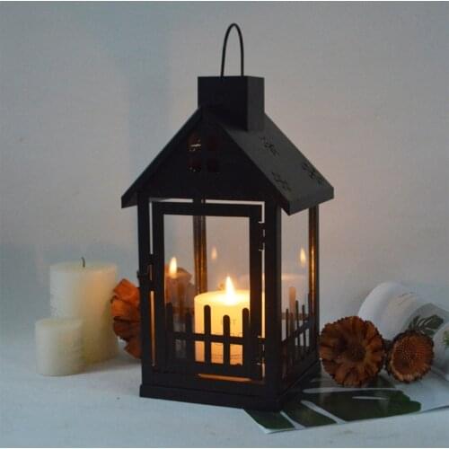 Decorative Candle Lantern High Metal Candle Lanterns Vintage Style Hanging Lantern for Indoor Outdoor, Events, Parties,Weddings