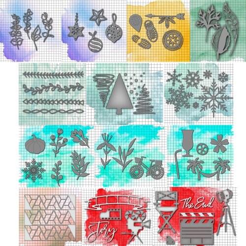 Piggy Craft metal cutting dies cut die mold Flower leaf shape series Scrapbook paper craft knife mould blade punch stencils dies