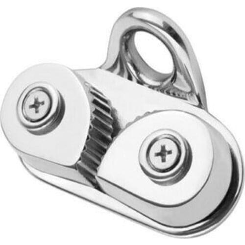 2pcs 316 Stainless Steel Cam Cleat with Leading Ring Boat Marine Sailing Sailboat 78mm