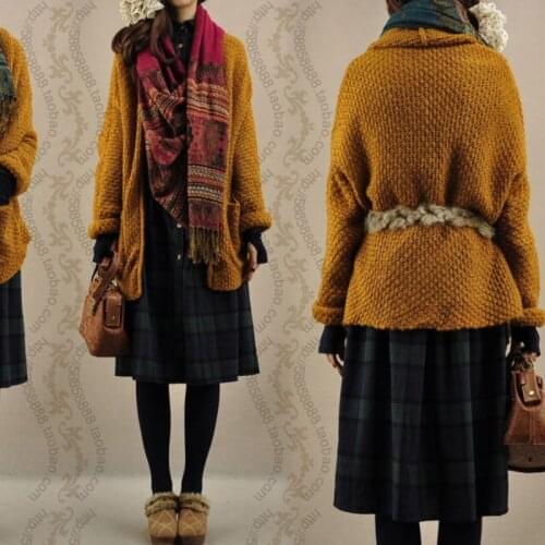 Women Knitted Cardigans Sweater Fashion Autumn Long Sleeve Loose Coat Casual Button Solid Female Tops 2021 Oversized Cardigan