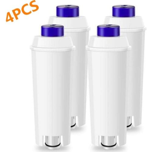 4PCS Replacement Water Filter Cartridges Compatible For Delonghi DLS C002 Automatic Coffee Machine Activated Carbon Softener