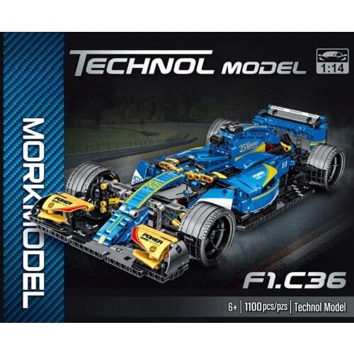 Technical F1 Race Car Building Blocks Vehicle Bricks Set Toy Boy Model Car Racer Mini Toy For Children Boy