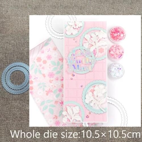 XLDesign Craft Metal Cutting Dies stencil mold SCALLOP CIRCLE decoration scrapbook Album Paper Card Craft Embossing die cuts