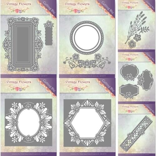 New Vintage flowers decoration metal Cutting Dies Stencils DIY Scrapbooking Paper/photo Cards Embossing Dies