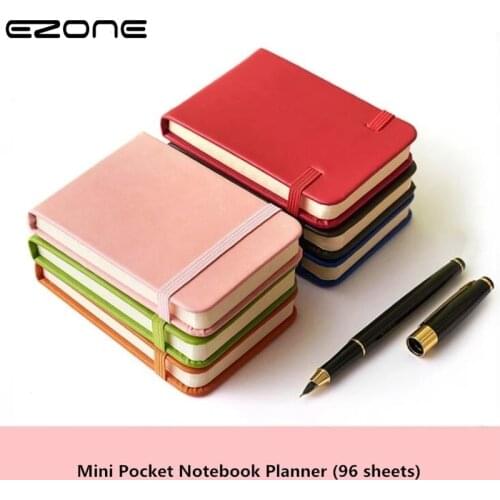 EZONE 96 Sheets A7 Notebook Mini Pocket Fruit Color Notepad Journals Kawaii Stationery for School 2021 Agenda Planner Gift