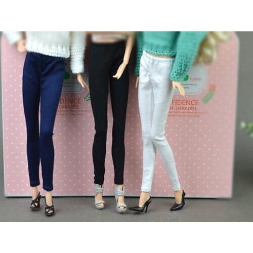 Fashion Elastic Bottoms Trousers Long Pants For Barbie Doll Clothes Outfit Shorts For 1/6 BJD Dolls Accessories Children Toys