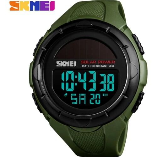 Fashion Solar Sports Watches Men Luxury Brand SKMEI LED Military Digital Watch Waterproof Clock Male Casual Wristwatches Relogio