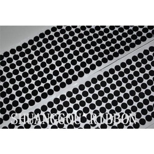 3/8''(10mm) Diameters coins,1000sets , Sticky Backing Fastening Dots. Adhesive hook and loop