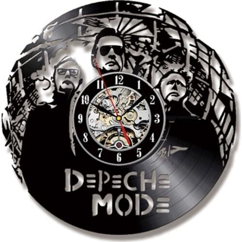 Music Team Wall Clock with LED Rock Band Vinyl Recor Wall Clock Modern Design Home Decoration Gifts for Musician relojes