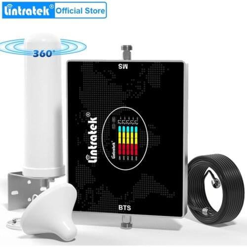 Lintratek New Kit Cellular Amplifier GSM 2G 3G 4G B20 LTE 800 900 1800 2100 Signal Booster amplificador 4g 2600 mhz Five Band