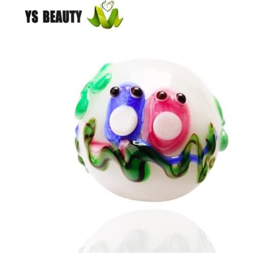 Winged bird hand-made glass beads jewelry with beads loose beads woven bracelet bracelet good luck bracelet female