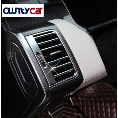22pcs/set ABS Chrome Interior Accessories Air Conditioning Outlet Strips Trim For Land Rover Range Rover Sport 2014-2017 RRSport