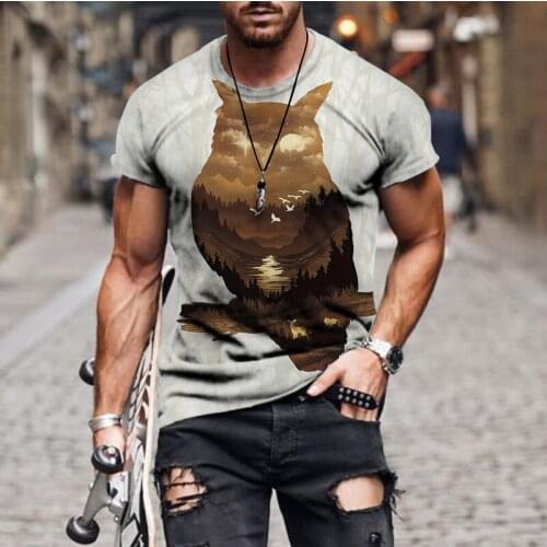 Popular 3D printing T-shirt 2021 new funny graffiti 3D printing T-shirt mens fashion streetwear Harajuku O mens T-shirt