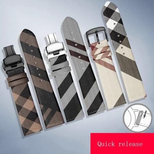 Yopo PU+Leather watchband 20mm 22mm black brown rice white wristband forHuawei watch GT2 PRO smart sport watch chain