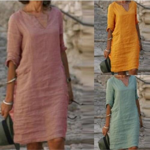 Прямые летние платья SAGACE China At AliExpress