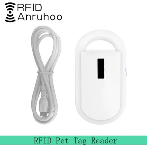 Pet RFID Chip Reader FDX-B Protocol Scanner ISO-11784/11785 Handheld Portable 125/134.2Khz Microchip Reader