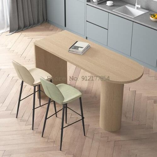 Nordic Bar Stools Leisure Home High-foot Living Room Partition Bar Stools Balcony Wall Bar Tables And Chairs