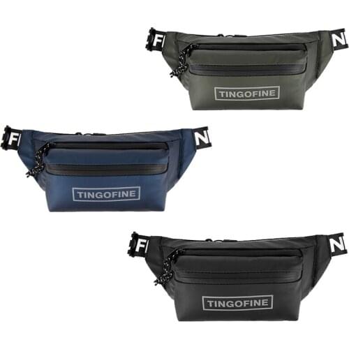 TINGOFINE Men Waist Bag Travel Women Chest Bag Outdoor Crossbody Sports Waterproof Reflective Anti-Theft Mobile Phone Bag