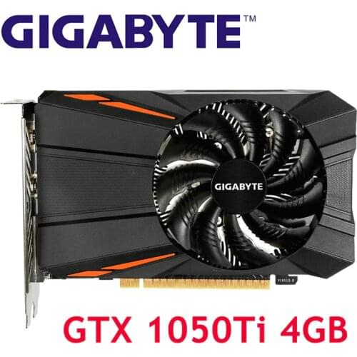 GIGABYTE GTX 1050Ti 4GB GPU Video Card 128Bit for nVIDIA Graphics Cards Geforce GTX 1050 Ti Hdmi VGA VideoCards Map GDDR5 Used