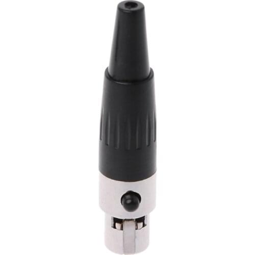 High Quality Mini 3PIN/4PIN Female plug Mini XLR Audio Microphone connector Y98E