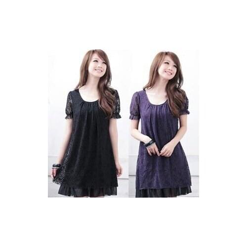 Women Maternity Lovely Lace Plus Size Dress Clothing For Pregnant Women See Through Dresses Roupas para gravidas