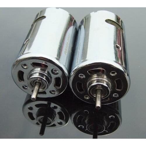 DC 12V-24V 12000rpm Micro 555 Electric DC Motor Strong Magnetic Double Ball Bearing Large Torque DIY Drill Model Kid Toy Cars