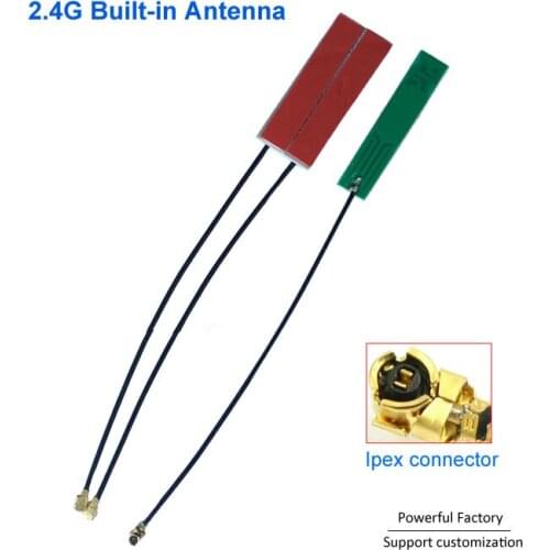 GSM 433Mhz 4G 1.13 Cable 3g omni antenna internal IPEX flat antenna wifi 2.4g PCB Patch Antenna 10PCS / batch