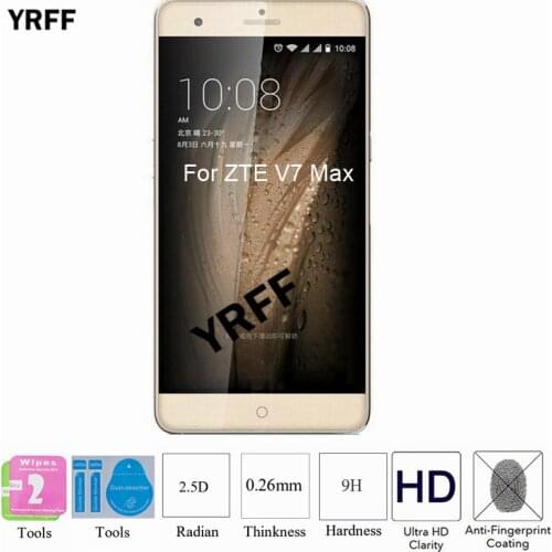 2PCS 2.5D 0.25mm 9H Tempered Glass Screen Protector Protective Film For ZTE Blade V7 Max